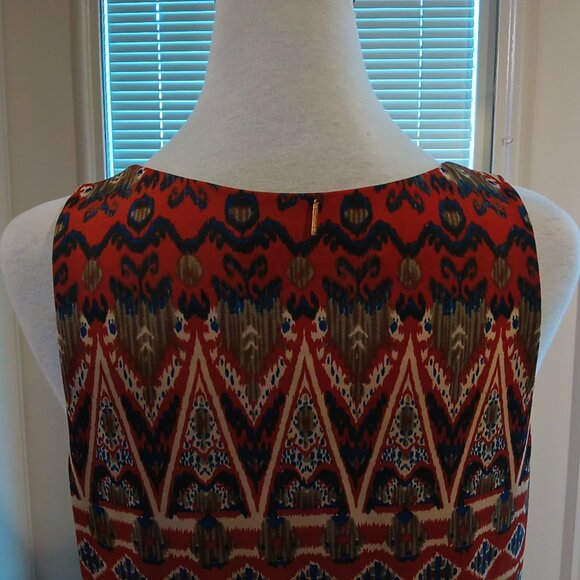 T-Bags Los Angeles Womens Long Beautiful Aztec Design Maxi Tank Dress - Picture 5 of 16